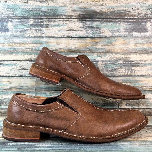 Cole Haan Other - Cole Haan Loafers Mens Size 12M Brown Leather Slip On Split Toe Dress Shoes